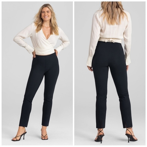 HONEYLOVE Perfectionist Pant Hidden Shaping Panels : Black Sz S Split Stretch - Picture 1 of 13